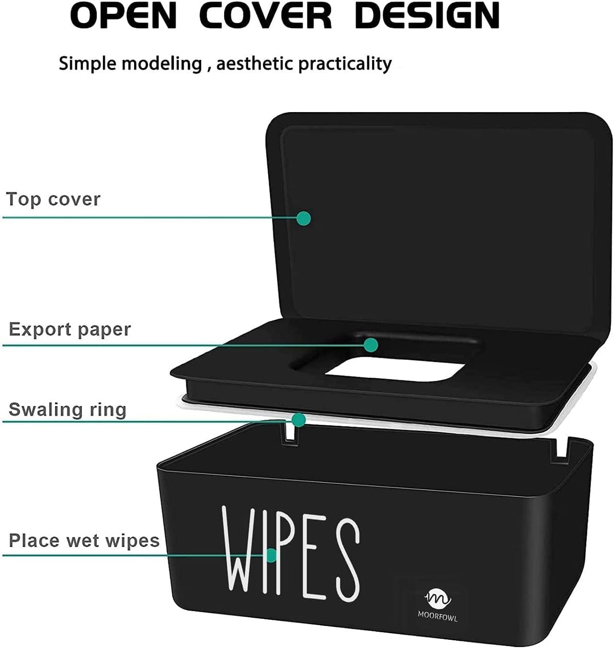 Baby Wipe Dispenser for Bathroom,8.2L x 4.9W x 3.9H inches