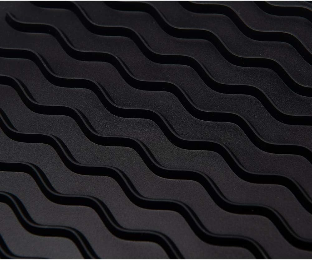 4-in-1 Silicone Mat: Air Fryer & Coffee Maker, 12"x12", Black