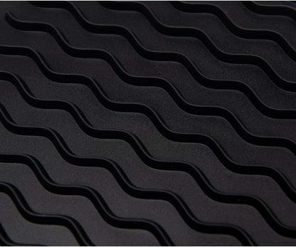 4-in-1 Silicone Mat: Air Fryer & Coffee Maker, 12"x12", Black