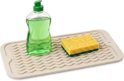 4-in-1 Silicone Mat: Air Fryer & Coffee Maker, 12"x12", Black