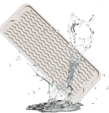 4-in-1 Silicone Mat: Air Fryer & Coffee Maker, 12"x12", Black