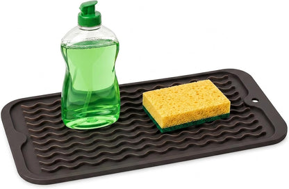 4-in-1 Silicone Mat: Air Fryer & Coffee Maker, 12"x12", Black