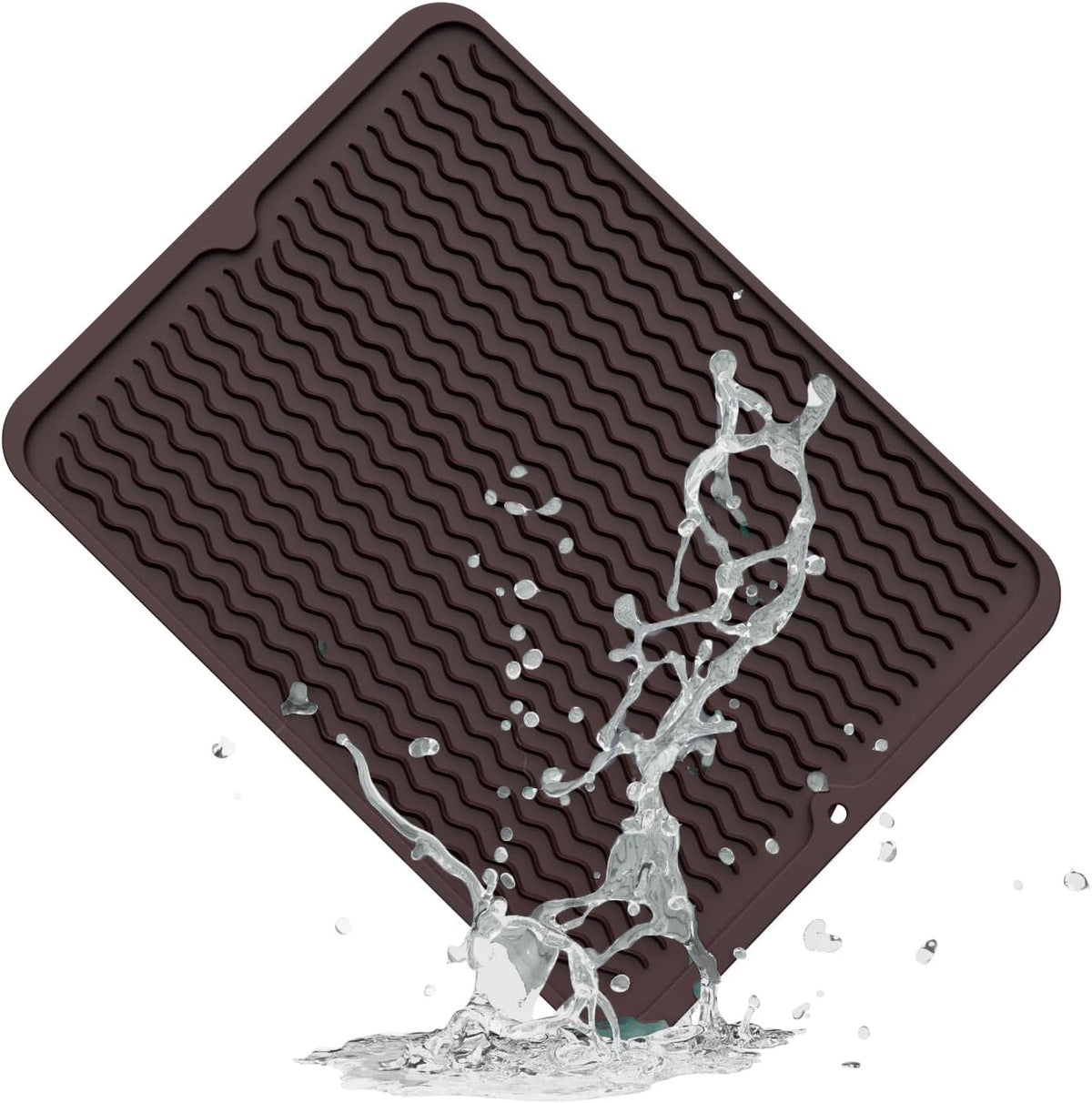 4-in-1 Silicone Mat: Air Fryer & Coffee Maker, 12"x12", Black