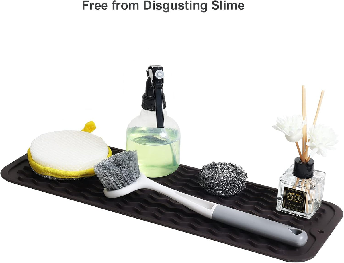 4-in-1 Silicone Mat: Air Fryer & Coffee Maker, 12"x12", Black