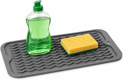 4-in-1 Silicone Mat: Air Fryer & Coffee Maker, 12"x12", Black