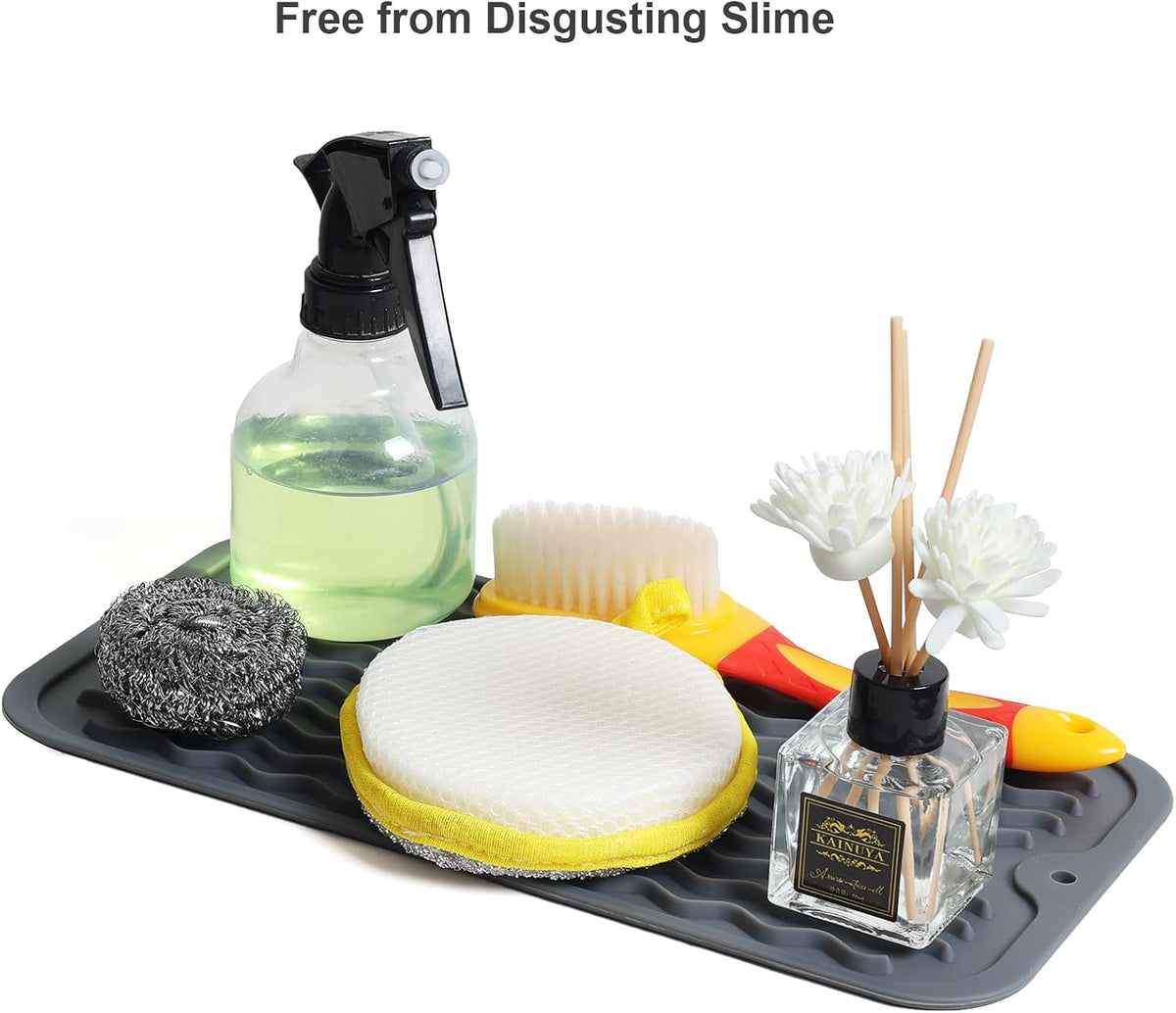 4-in-1 Silicone Mat: Air Fryer & Coffee Maker, 12"x12", Black