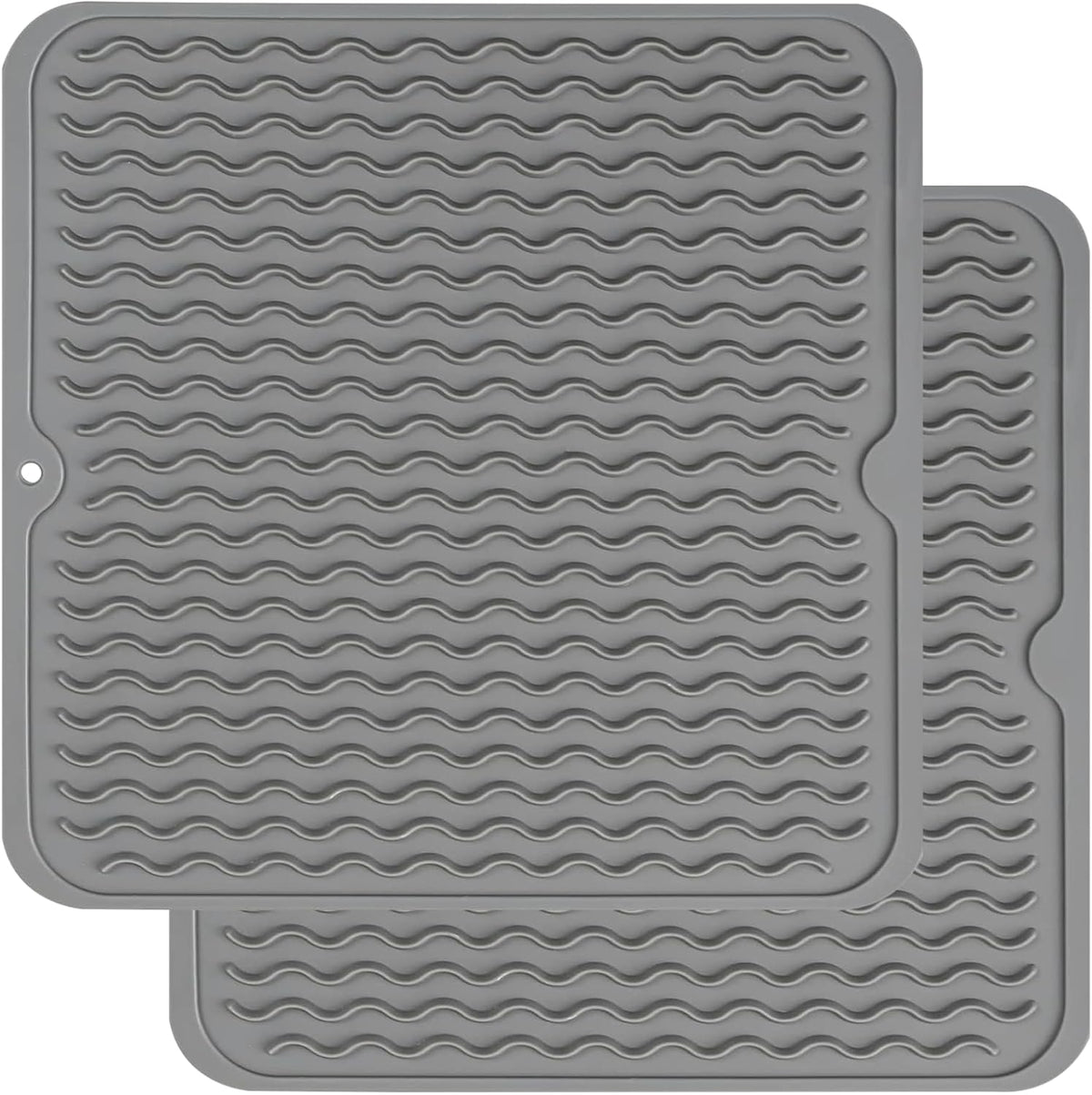 4-in-1 Silicone Mat: Air Fryer & Coffee Maker, 12"x12", Black