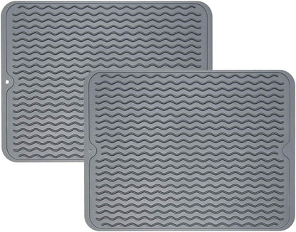 4-in-1 Silicone Mat: Air Fryer & Coffee Maker, 12"x12", Black