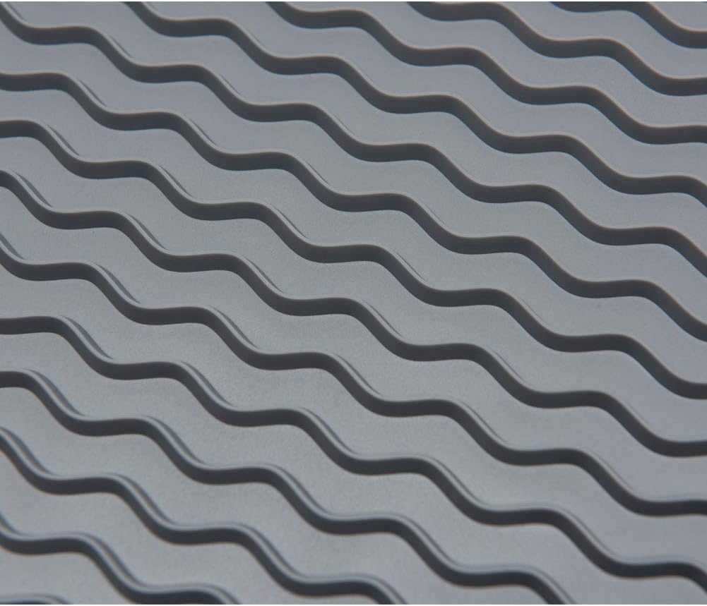 4-in-1 Silicone Mat: Air Fryer & Coffee Maker, 12"x12", Black