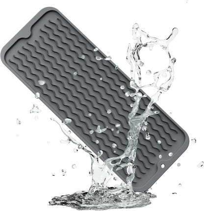 4-in-1 Silicone Mat: Air Fryer & Coffee Maker, 12"x12", Black