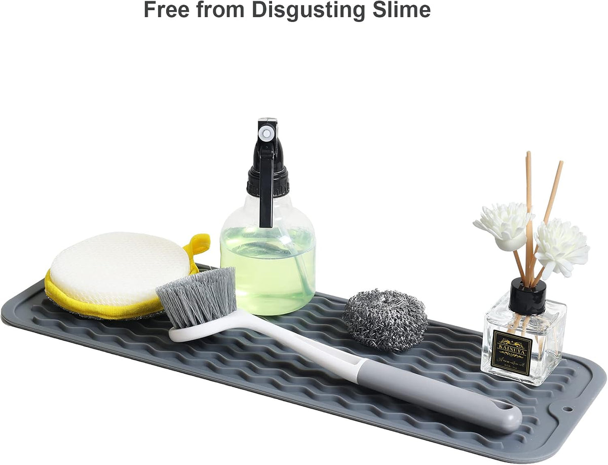 4-in-1 Silicone Mat: Air Fryer & Coffee Maker, 12"x12", Black