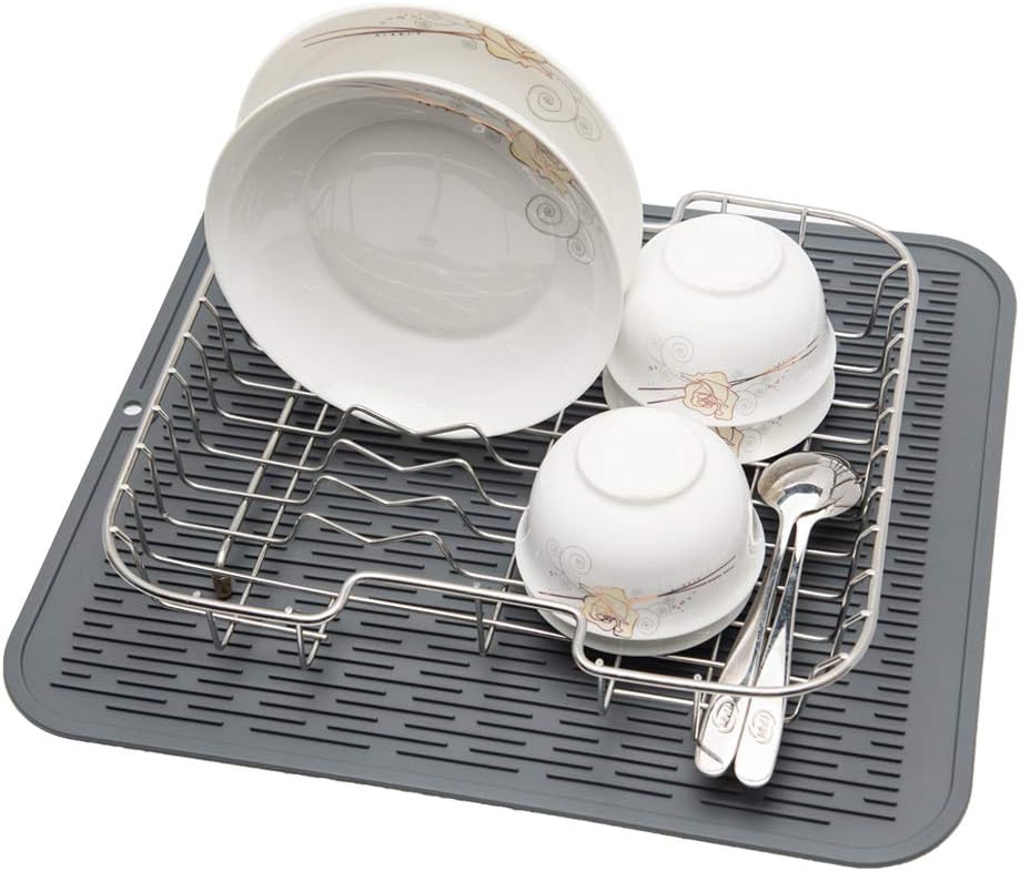 4-in-1 Silicone Mat: Air Fryer & Coffee Maker, 12"x12", Black