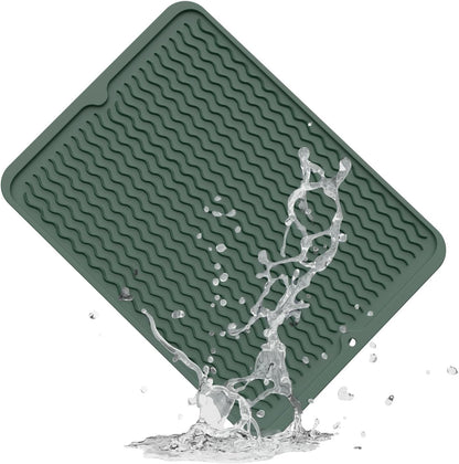 4-in-1 Silicone Mat: Air Fryer & Coffee Maker, 12"x12", Black