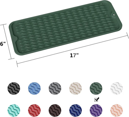 4-in-1 Silicone Mat: Air Fryer & Coffee Maker, 12"x12", Black