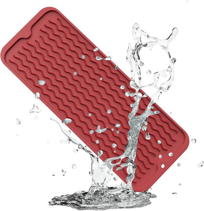 4-in-1 Silicone Mat: Air Fryer & Coffee Maker, 12"x12", Black