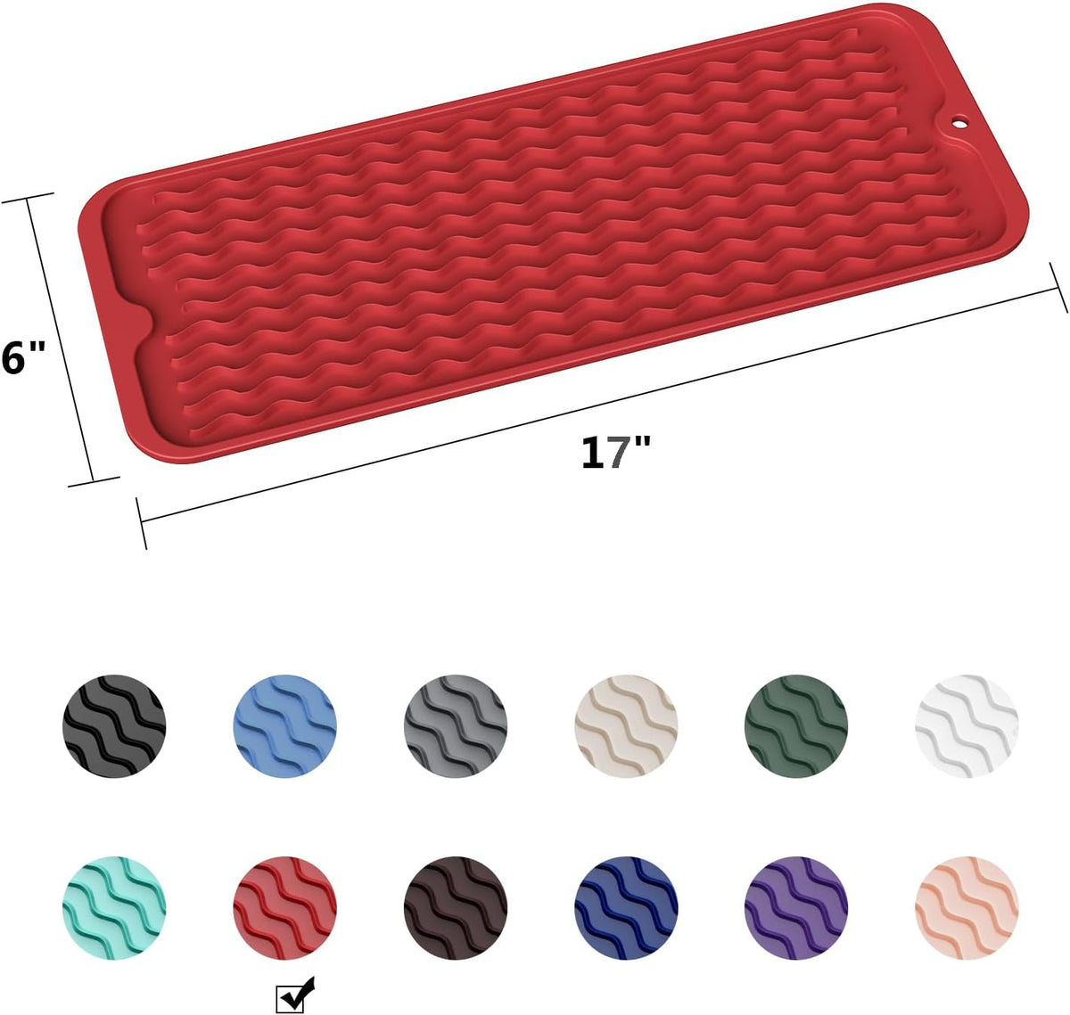 4-in-1 Silicone Mat: Air Fryer & Coffee Maker, 12"x12", Black