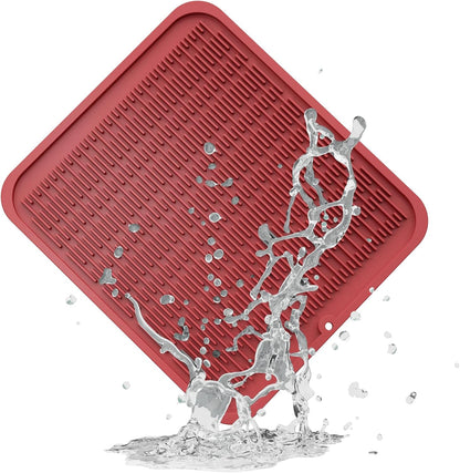 4-in-1 Silicone Mat: Air Fryer & Coffee Maker, 12"x12", Black