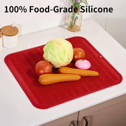 4-in-1 Silicone Mat: Air Fryer & Coffee Maker, 12"x12", Black