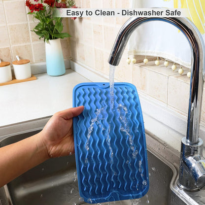 4-in-1 Silicone Mat: Air Fryer & Coffee Maker, 12"x12", Black