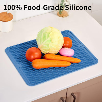 4-in-1 Silicone Mat: Air Fryer & Coffee Maker, 12"x12", Black