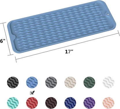 4-in-1 Silicone Mat: Air Fryer & Coffee Maker, 12"x12", Black