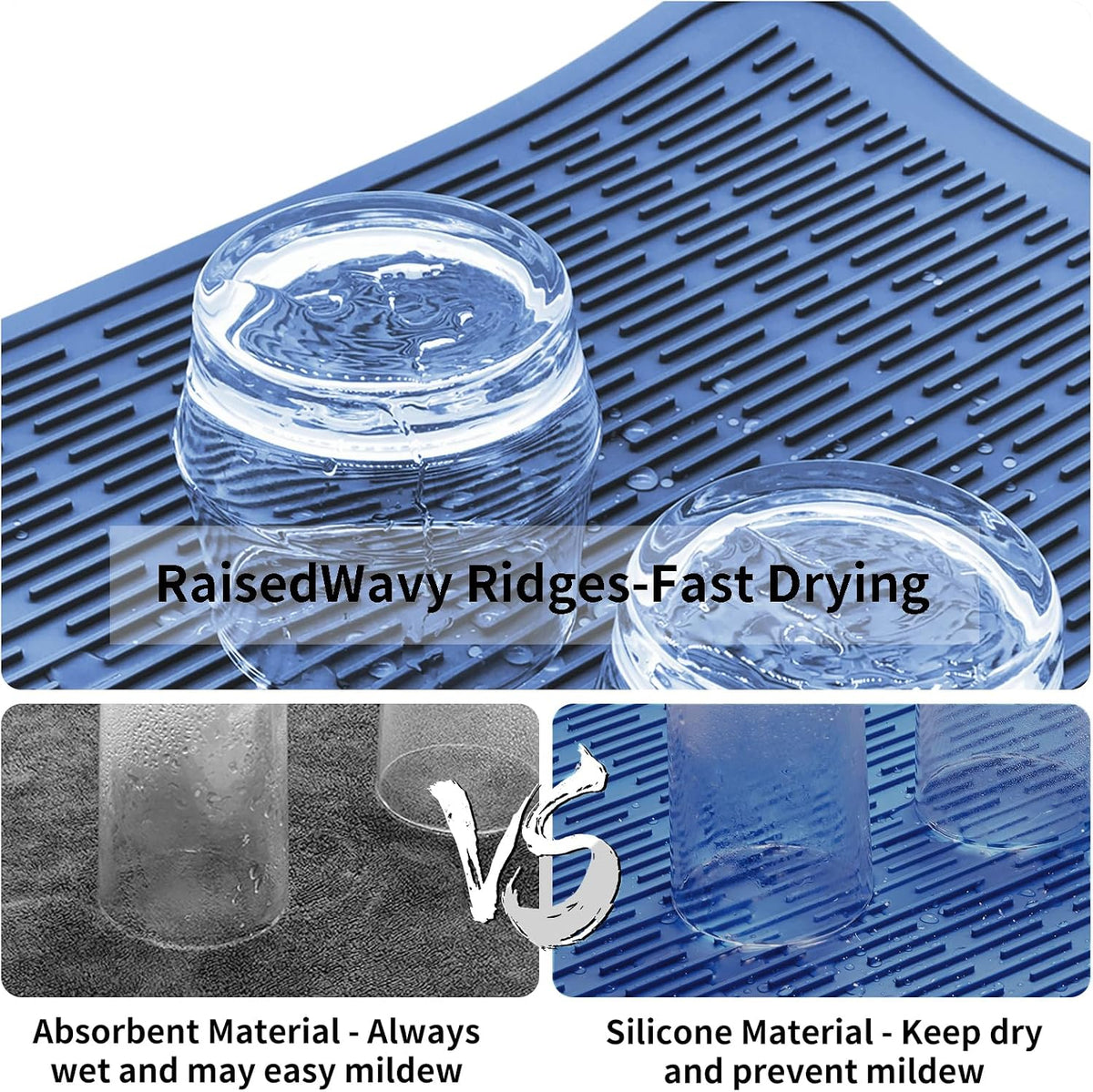 4-in-1 Silicone Mat: Air Fryer & Coffee Maker, 12"x12", Black
