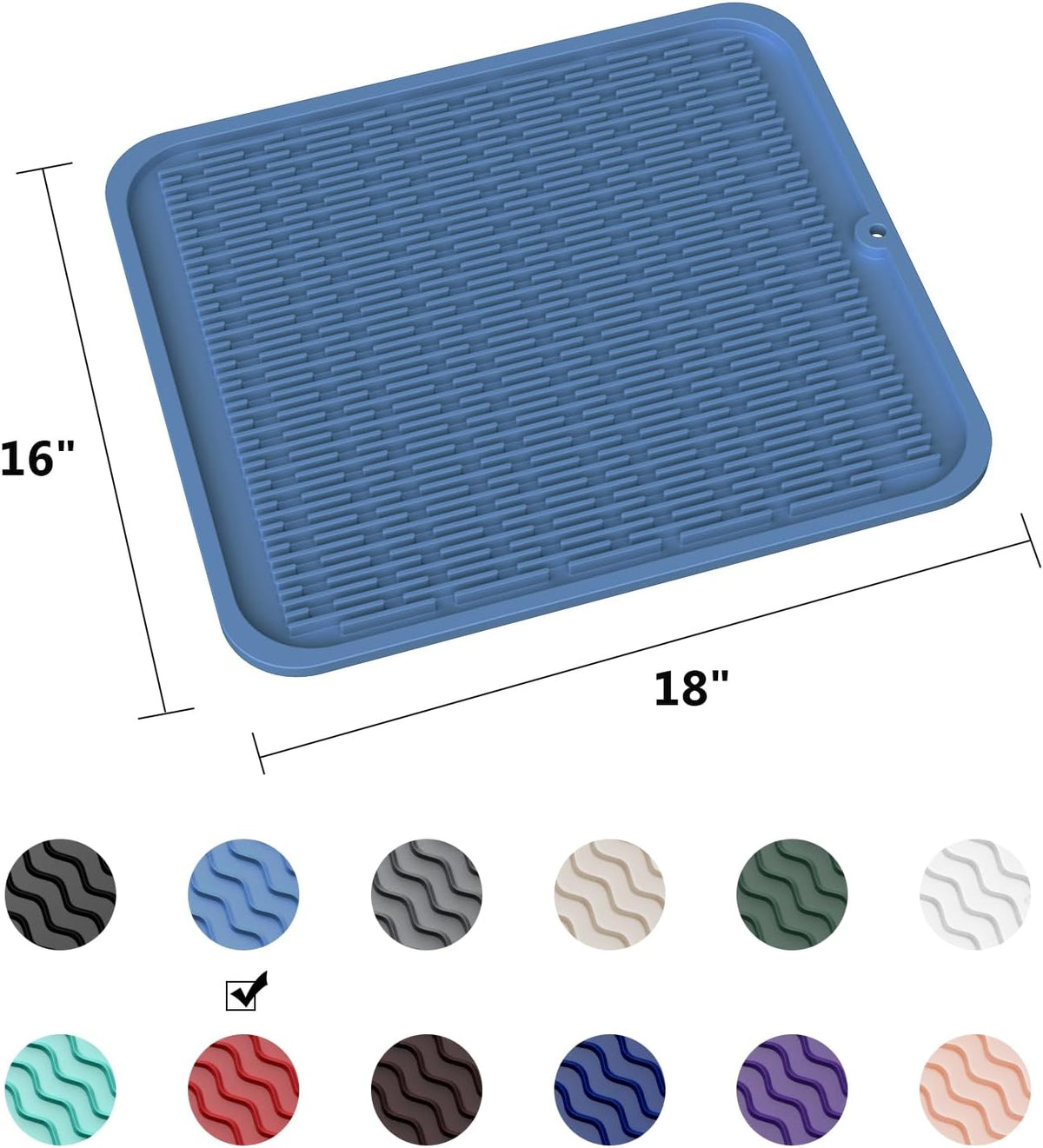 4-in-1 Silicone Mat: Air Fryer & Coffee Maker, 12"x12", Black
