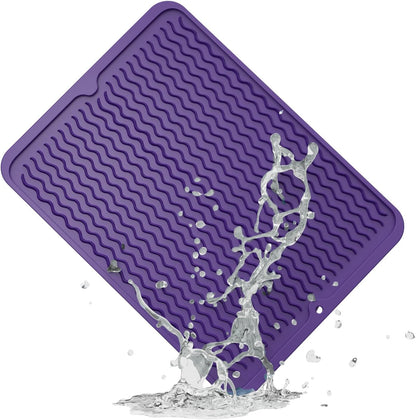 4-in-1 Silicone Mat: Air Fryer & Coffee Maker, 12"x12", Black