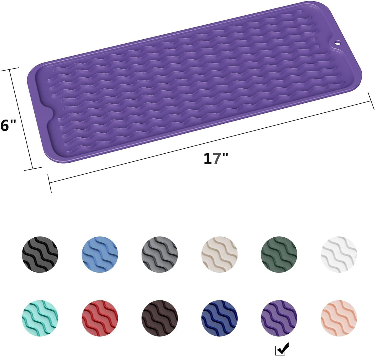 4-in-1 Silicone Mat: Air Fryer & Coffee Maker, 12"x12", Black