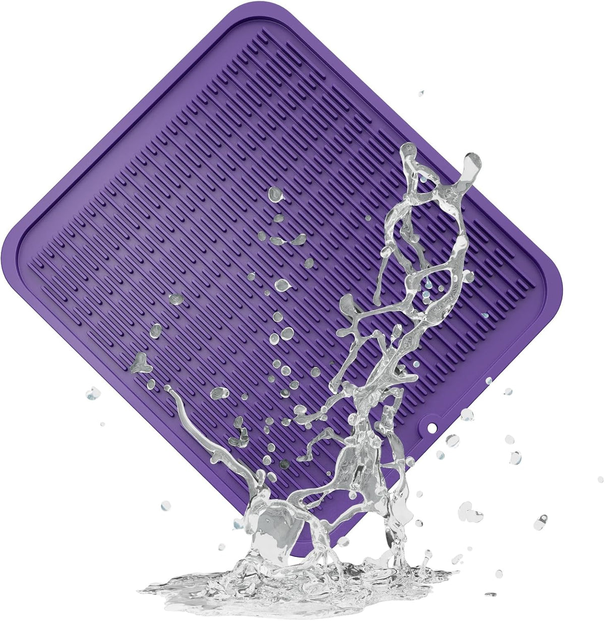 4-in-1 Silicone Mat: Air Fryer & Coffee Maker, 12"x12", Black