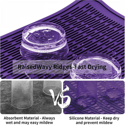 4-in-1 Silicone Mat: Air Fryer & Coffee Maker, 12"x12", Black