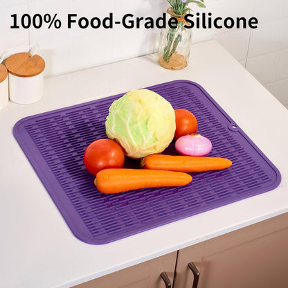4-in-1 Silicone Mat: Air Fryer & Coffee Maker, 12"x12", Black