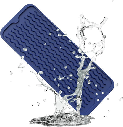 4-in-1 Silicone Mat: Air Fryer & Coffee Maker, 12"x12", Black