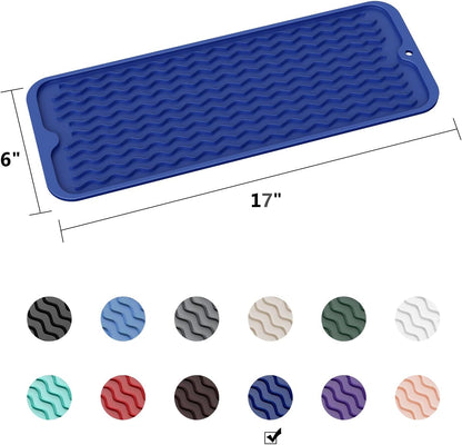 4-in-1 Silicone Mat: Air Fryer & Coffee Maker, 12"x12", Black