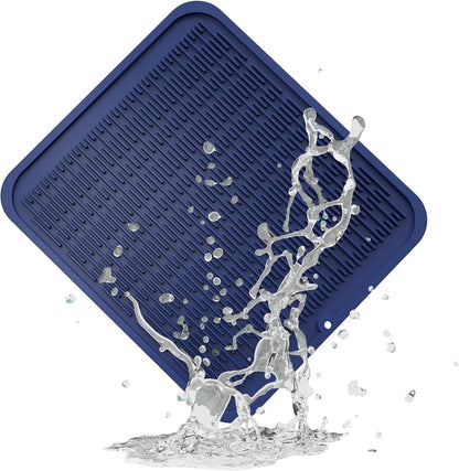 4-in-1 Silicone Mat: Air Fryer & Coffee Maker, 12"x12", Black