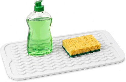 4-in-1 Silicone Mat: Air Fryer & Coffee Maker, 12"x12", Black