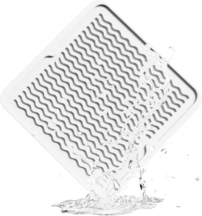 4-in-1 Silicone Mat: Air Fryer & Coffee Maker, 12"x12", Black