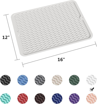 4-in-1 Silicone Mat: Air Fryer & Coffee Maker, 12"x12", Black