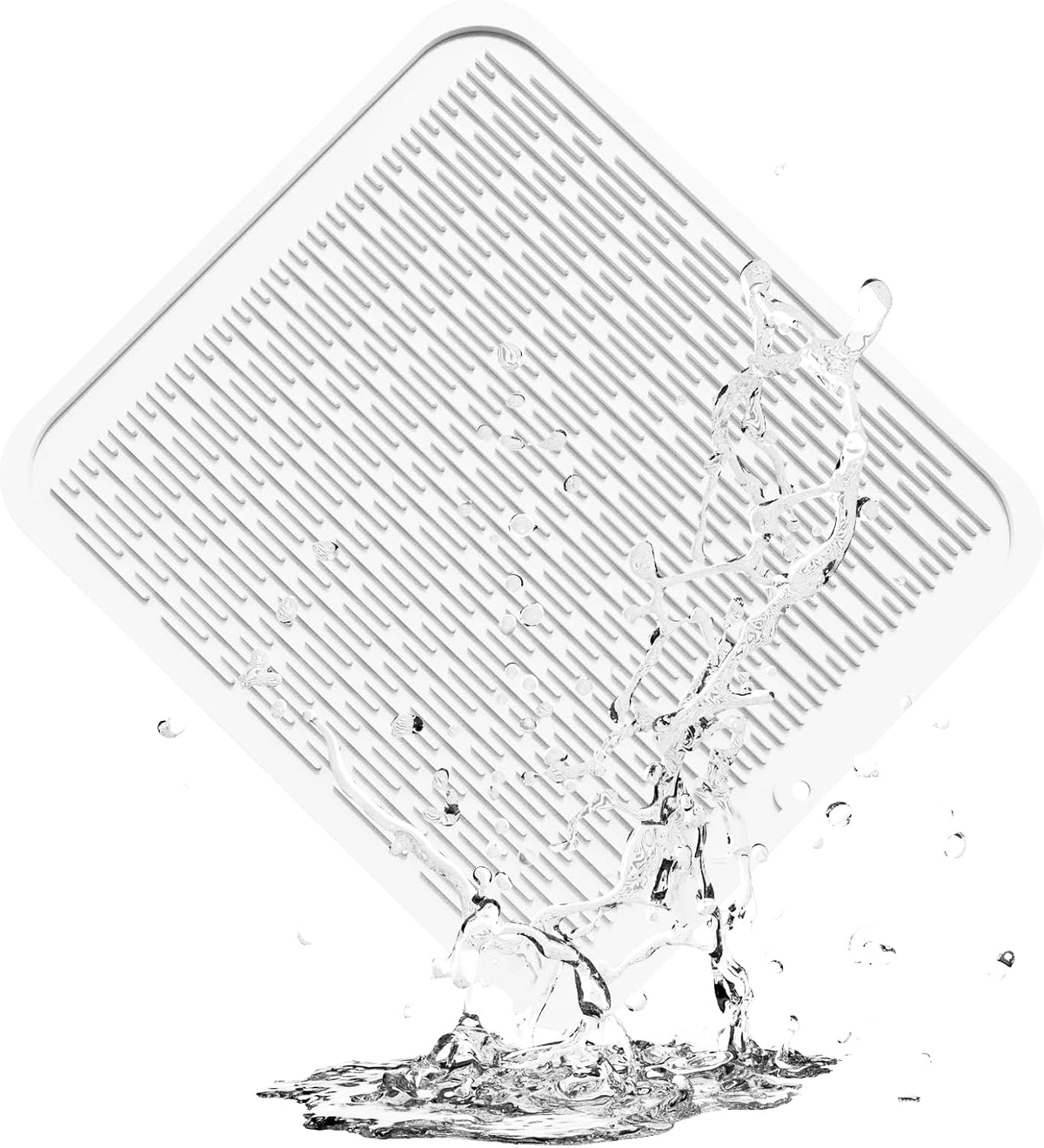 4-in-1 Silicone Mat: Air Fryer & Coffee Maker, 12"x12", Black