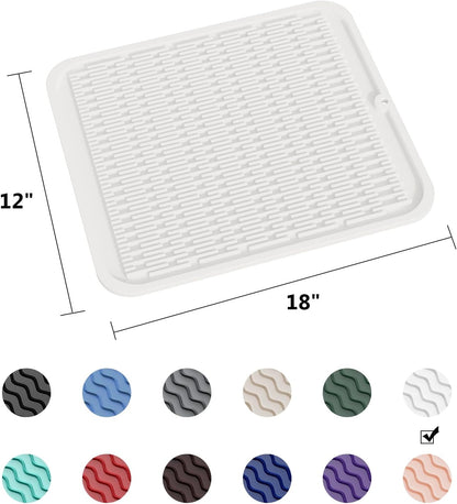 4-in-1 Silicone Mat: Air Fryer & Coffee Maker, 12"x12", Black