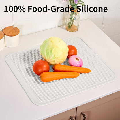 4-in-1 Silicone Mat: Air Fryer & Coffee Maker, 12"x12", Black
