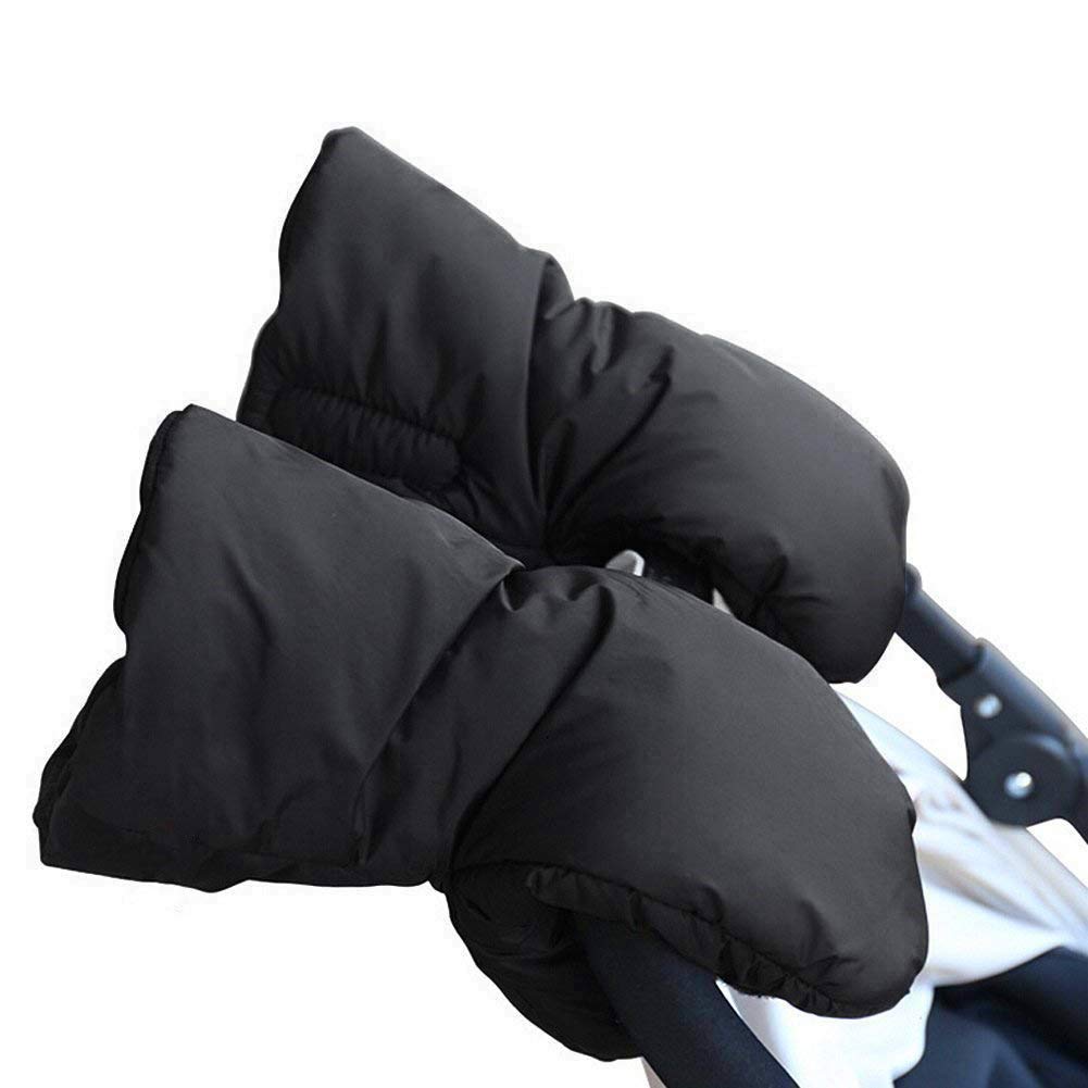 Winter Stroller Hand Muff – Warm Stroller Mittens for Handlebars, Fleece Lined Hand Warmer Muff, Water Resistant Cold Weather Stroller Gloves for Baby Strollers