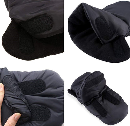 Winter Stroller Hand Muff – Warm Stroller Mittens for Handlebars, Fleece Lined Hand Warmer Muff, Water Resistant Cold Weather Stroller Gloves for Baby Strollers