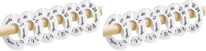 Baby Closet Dividers Unisex Baby Closet Organizer for Nursery Baby Clothes Size Age Dividers Fits 1.5" Rod 6 PCS