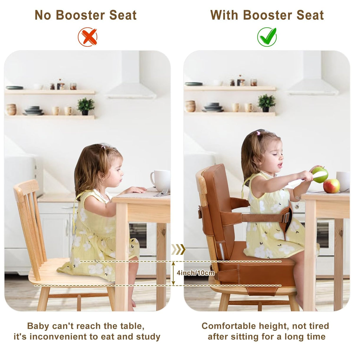 Toddler Booster Seat for Dining Table,Kitchen Chair Booster Cushion