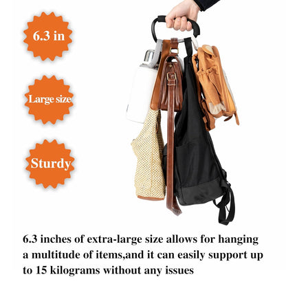 Stroller Hooks by Baby, 2 Pack, 6.6" Large Stroller Clip