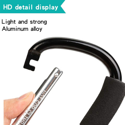 Stroller Hooks by Baby, 2 Pack, 6.6" Large Stroller Clip