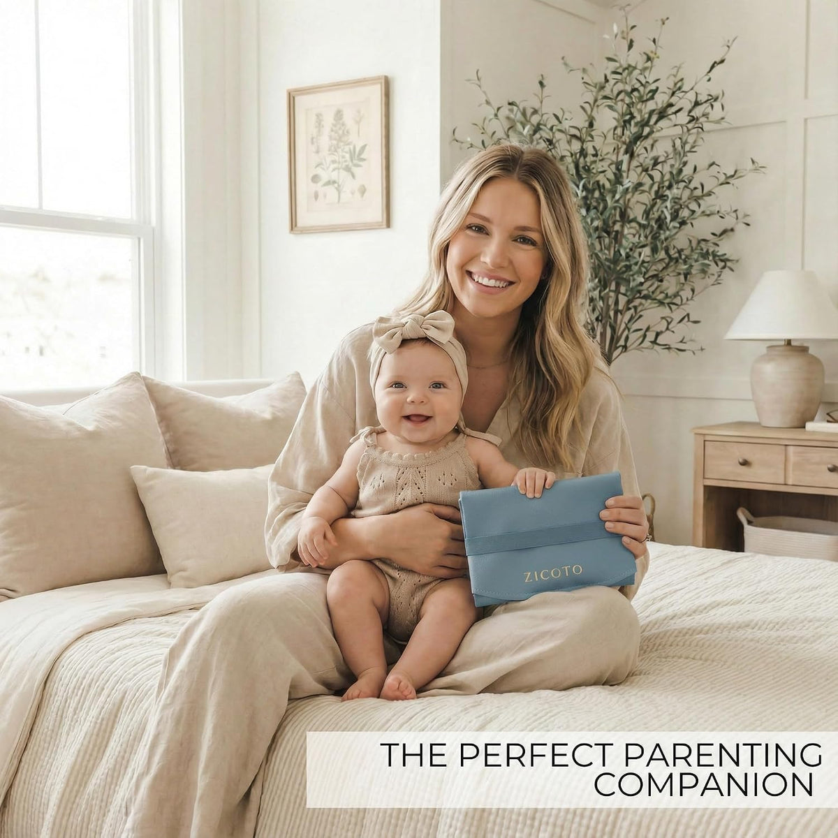 Beautiful Baby Diaper Changing Mat Made of Vegan Leather - Soft & Foldable