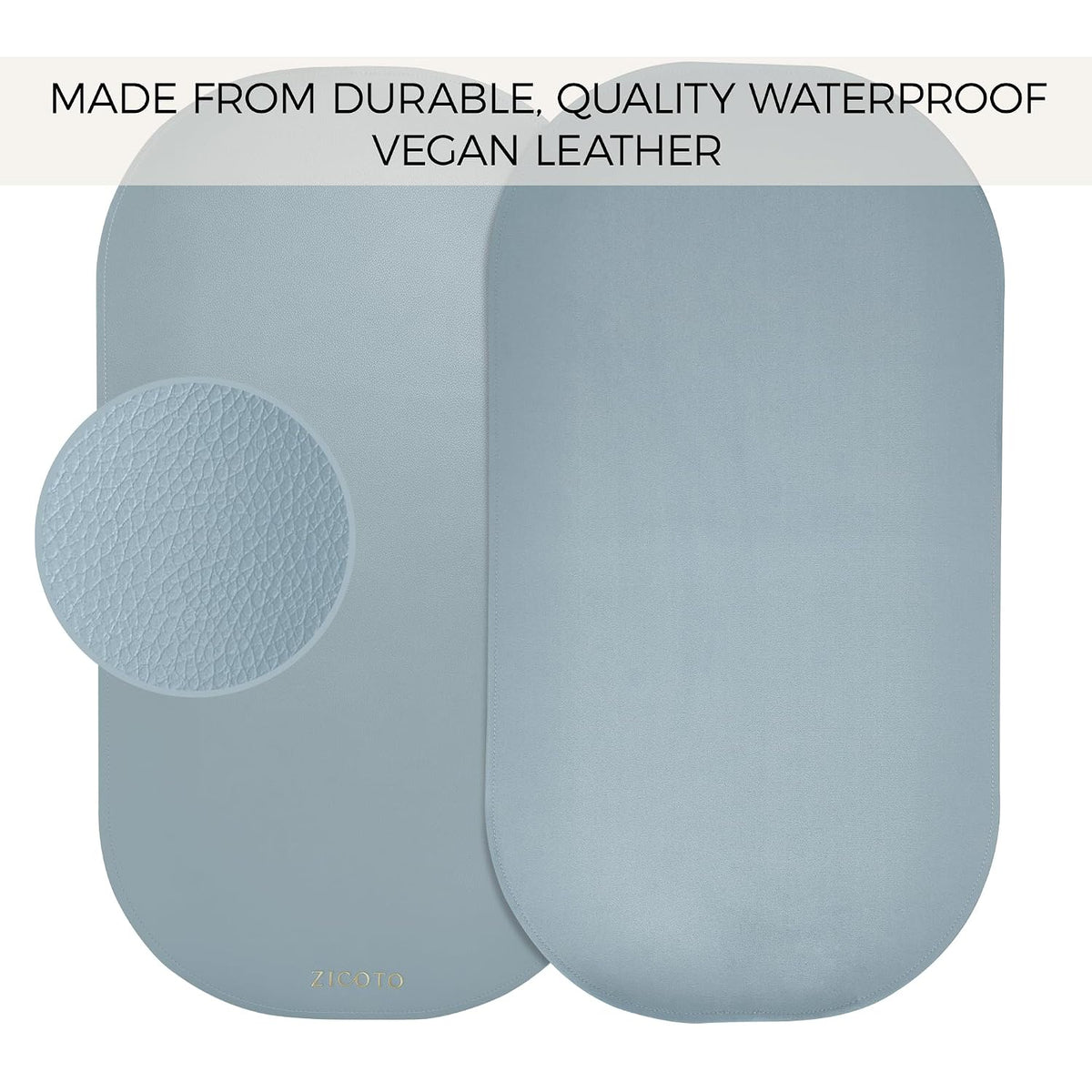 Beautiful Baby Diaper Changing Mat Made of Vegan Leather - Soft & Foldable