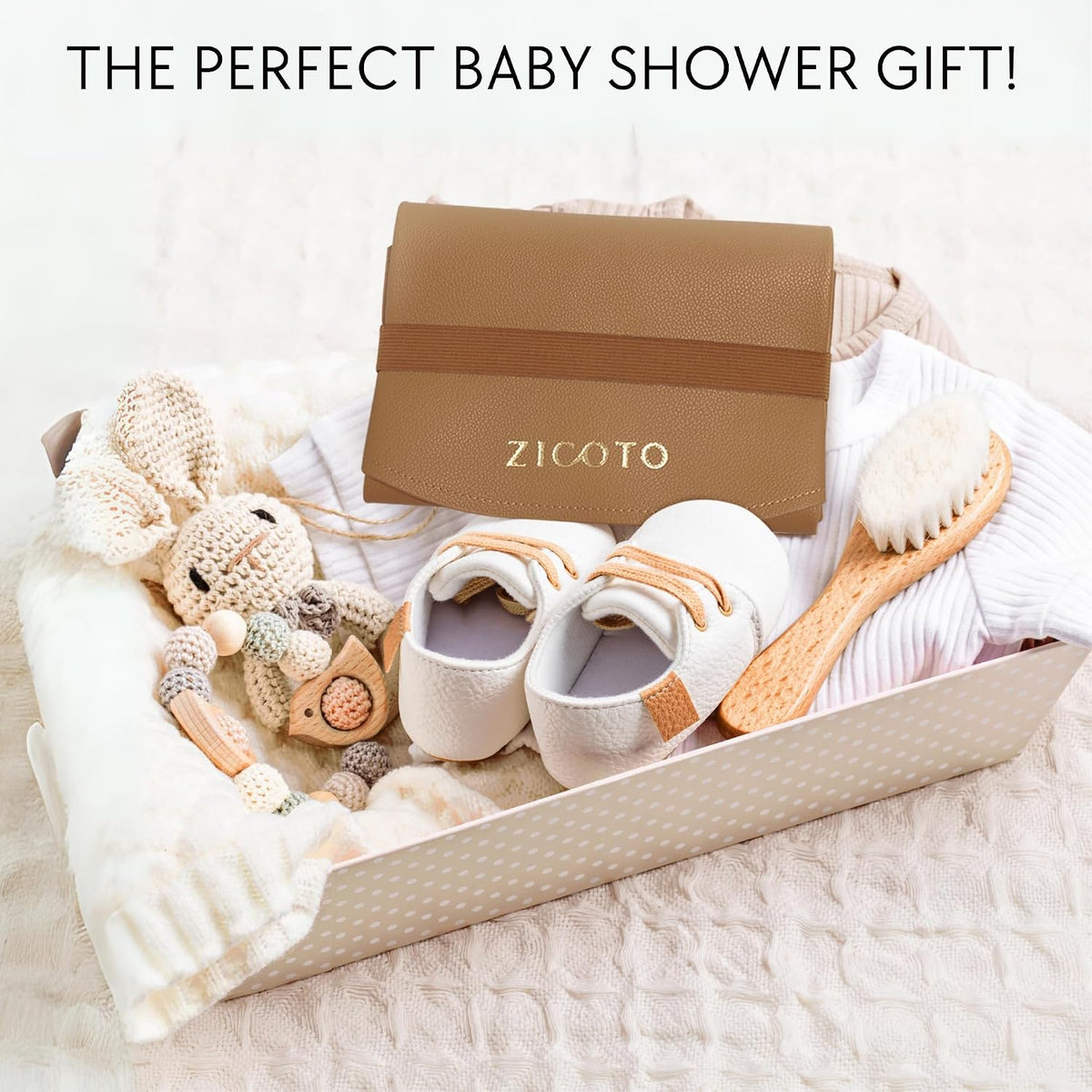 Beautiful Baby Diaper Changing Mat Made of Vegan Leather - Soft & Foldable